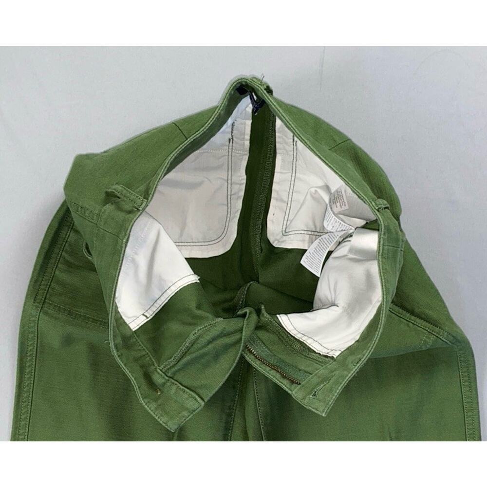 J Crew Re-Imagined BJ493 Patch Pocket Cotton Chambray Camp Pants . Women's 00 - Picture 3 of 5